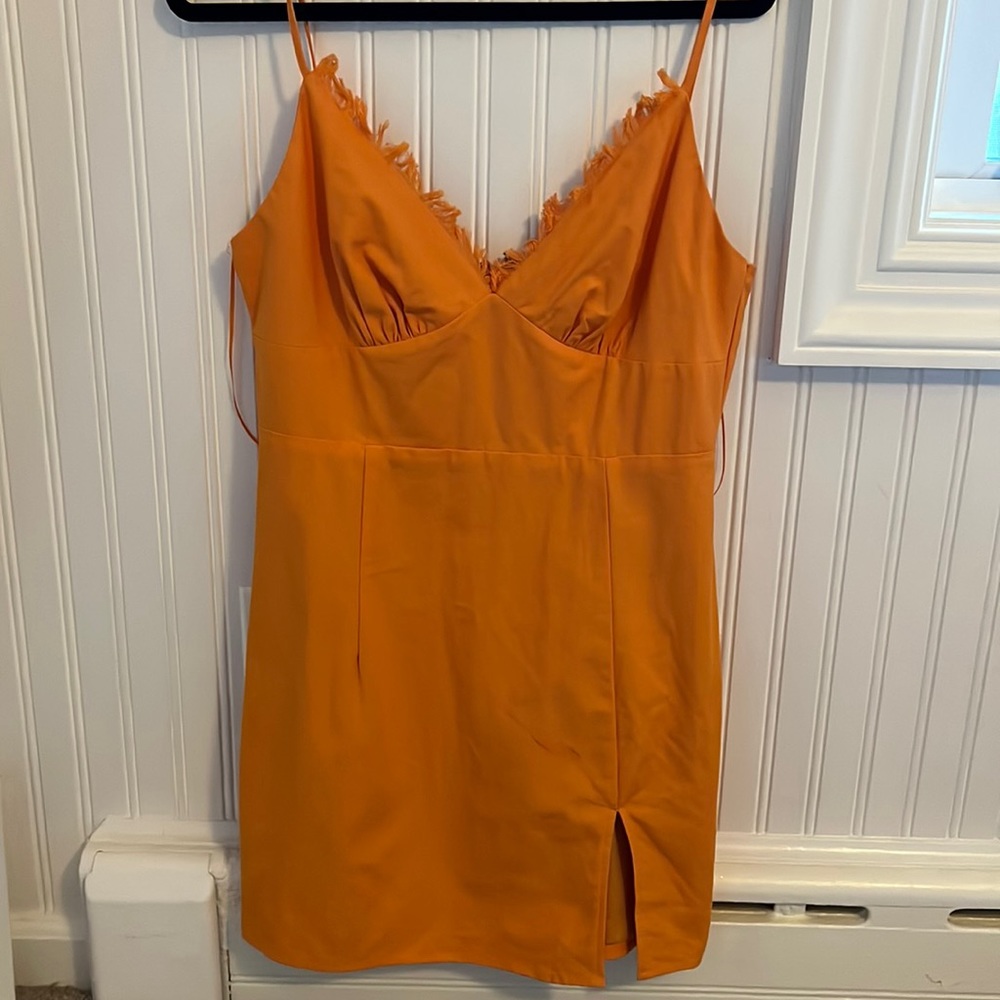 Orange mini dress!